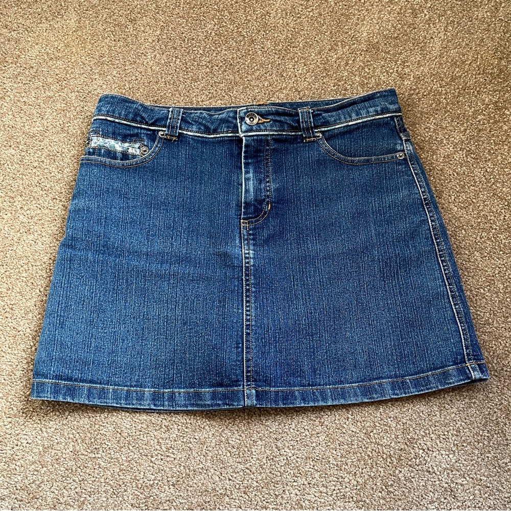 Denim Skort